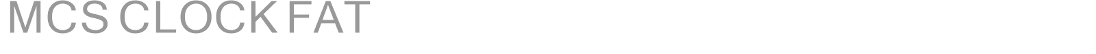MCS CLOCK FAT font preview